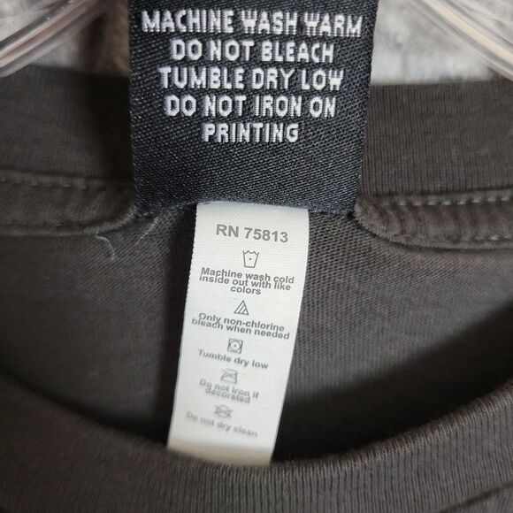 Carve Cruise Hawaii Shirt Mens Medium Gray Long Sleeve Island Snow Skateboard - Picture 6 of 9